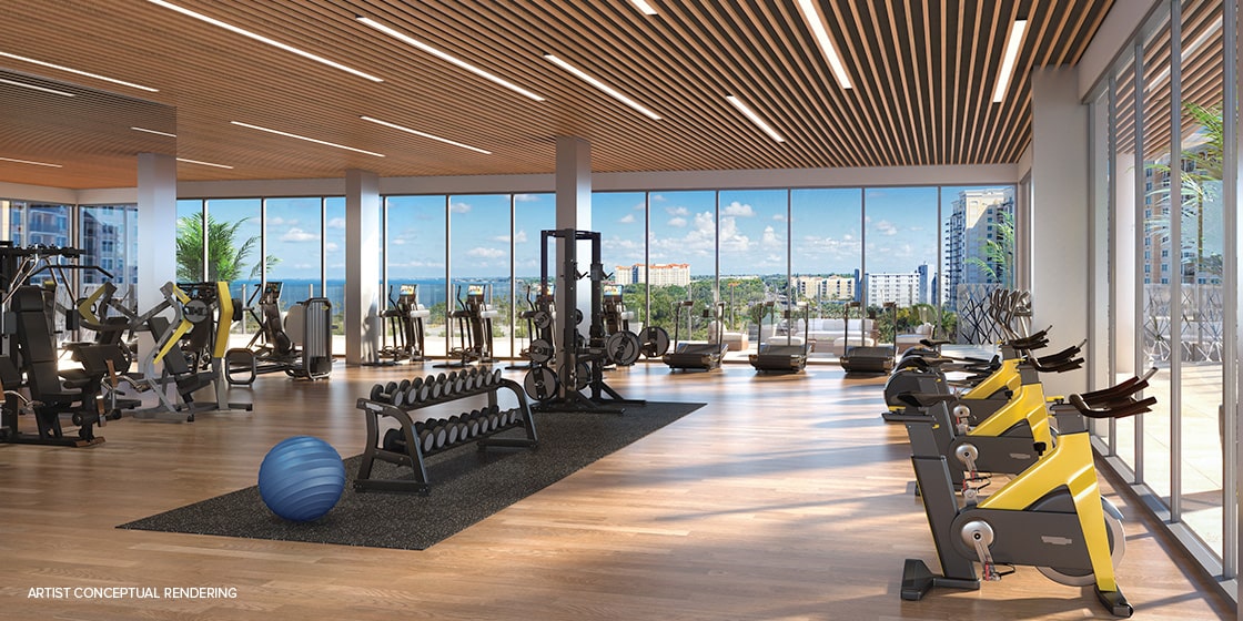 rendering of one park gym
