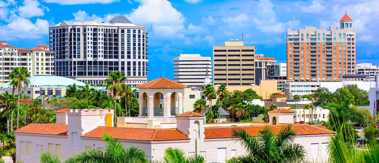Sarasota Florida skyline