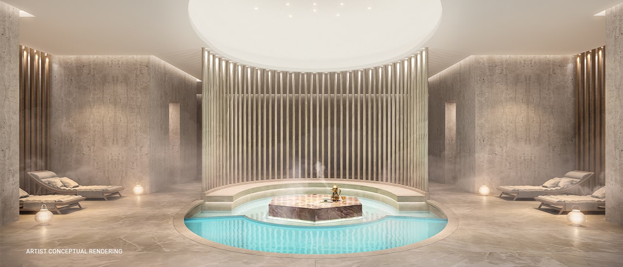 Rendering of the One Park Sarasota Spa