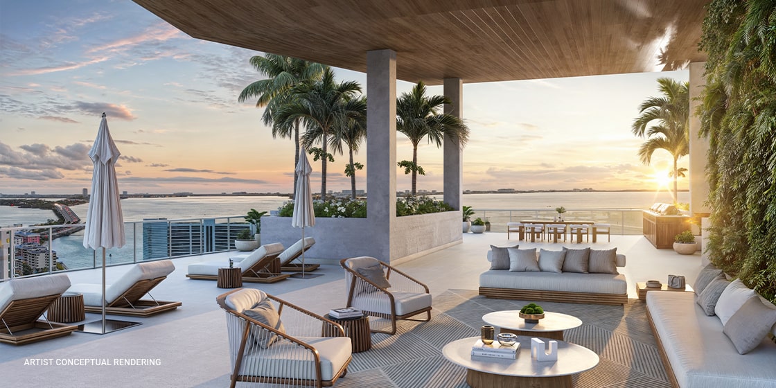 One Park West Sarasota Rooftop Rendering