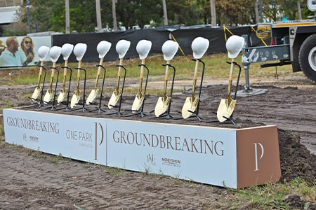 One Park Sarasota Condo Celebrates Groundbreaking at The Quay