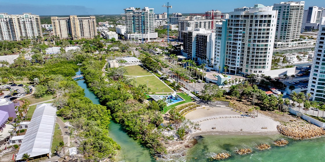 Sarasota Bay Park Aerial