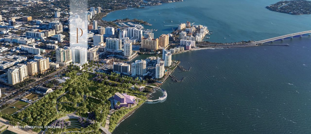 Downtown Sarasota Condos - One Park Sarasota New construction condos Sarasota Bay Park
