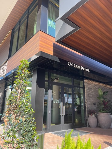 Outside Ocean Prime in Sarasota FL