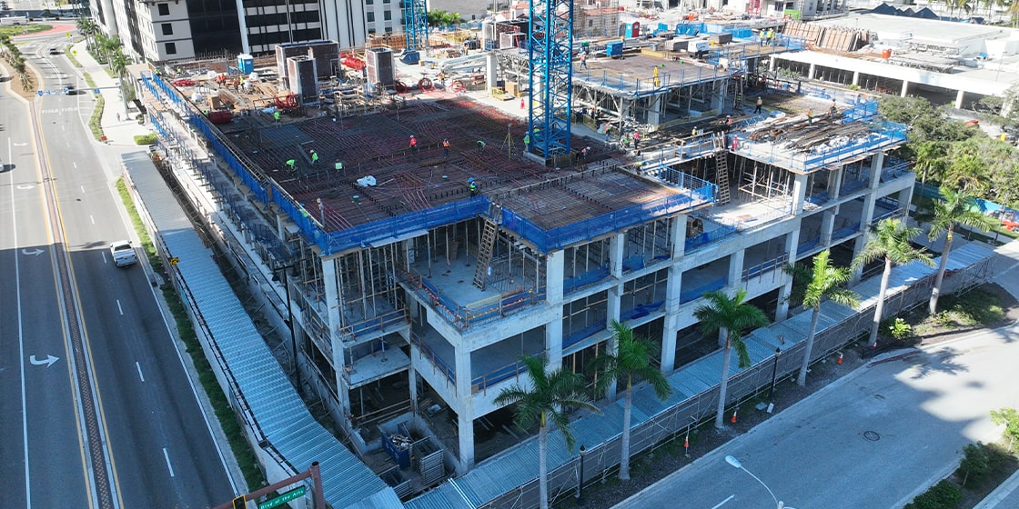Construction Progress One Park Sarasota - Sarasota's Luxury Real Estate Market