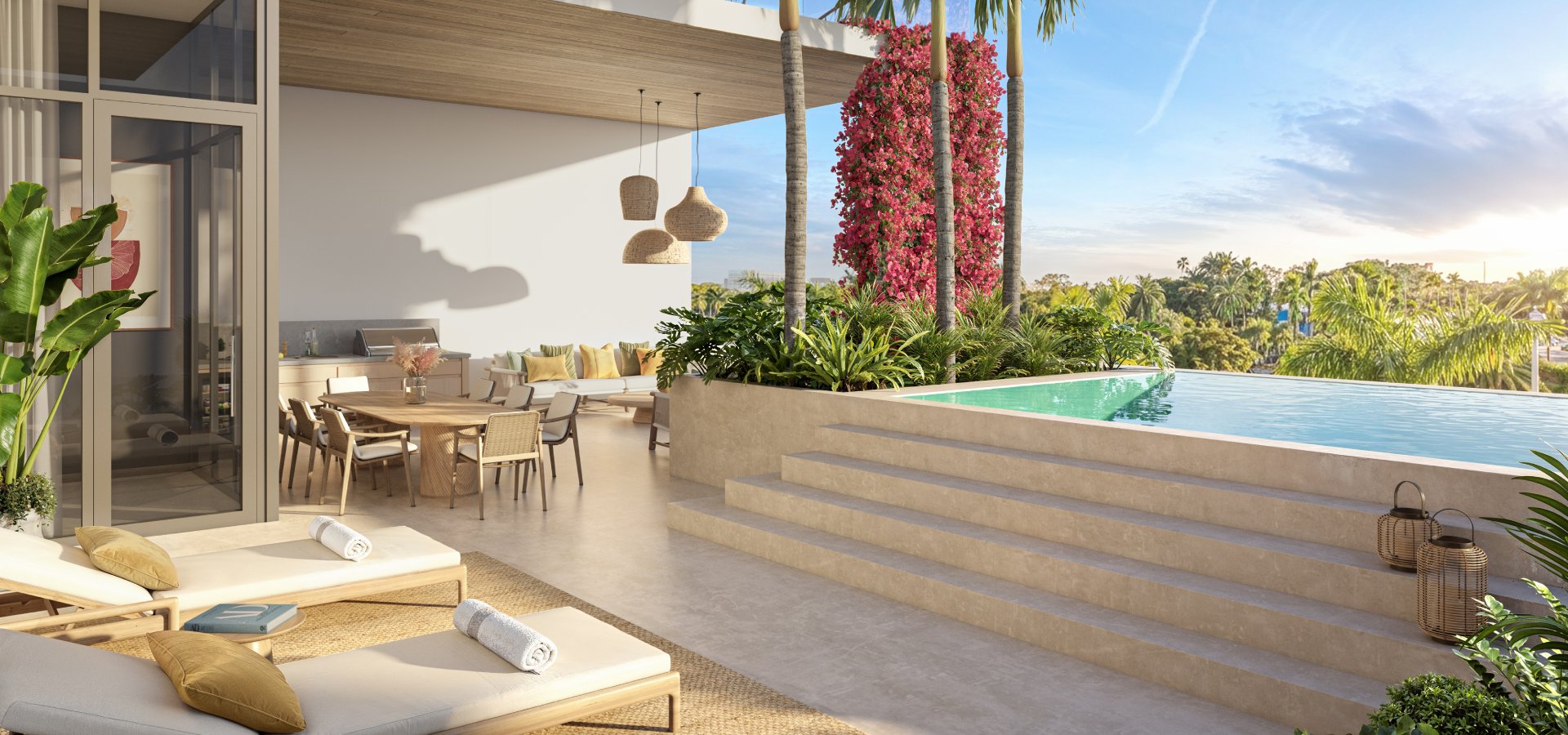 Private Rooftop Terrace with Pool