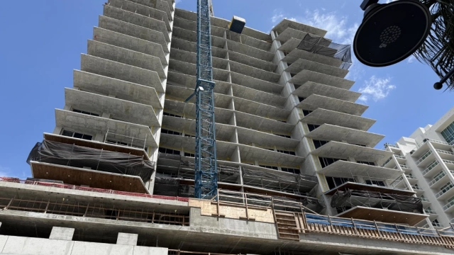 One Park Construction Exterior South Face